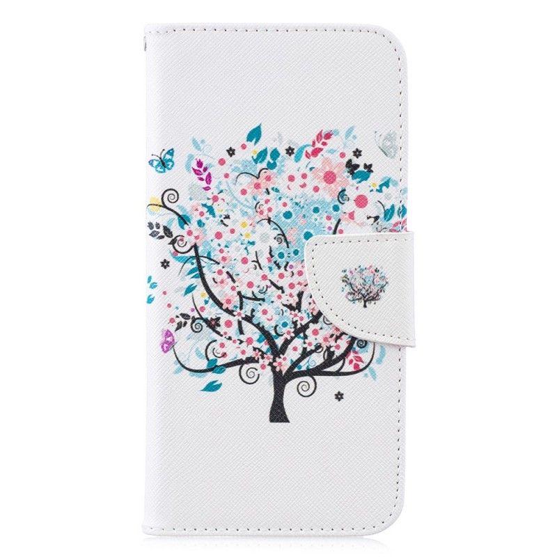 Lederhüllen Huawei P30 Lite Blühender Baum