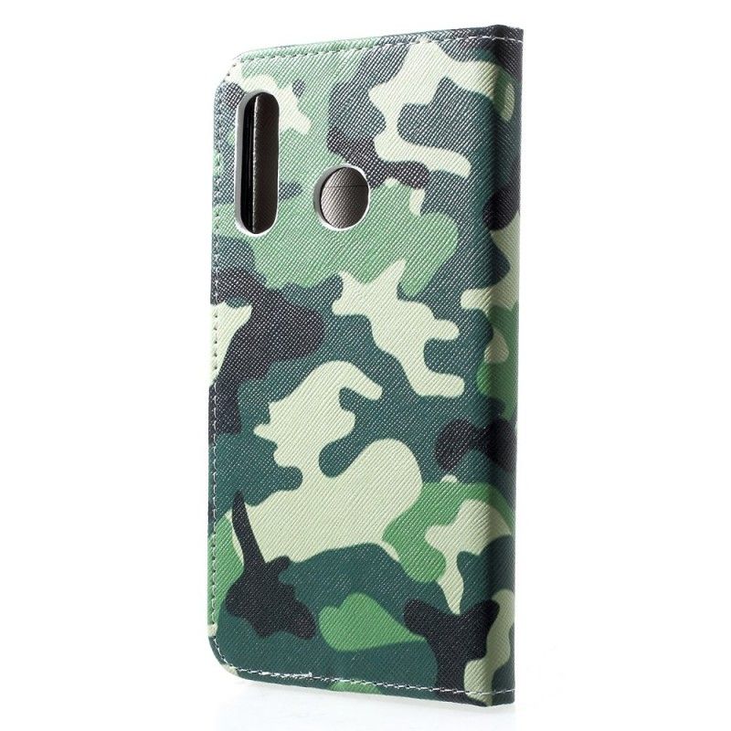 Lederhüllen Huawei P30 Lite Handyhülle Militärische Tarnung