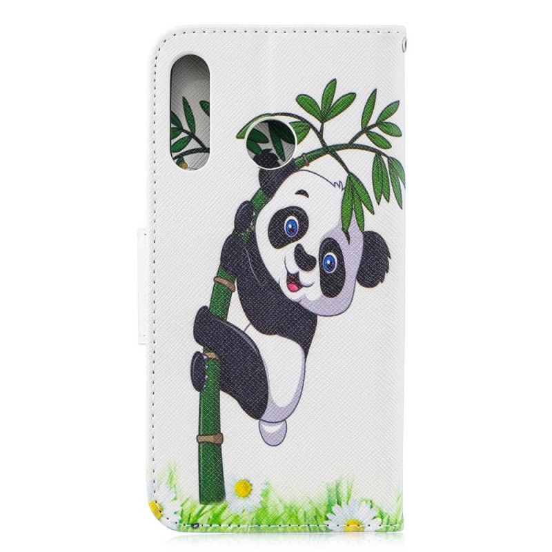 Lederhüllen Huawei P30 Lite Handyhülle Panda Auf Bambus