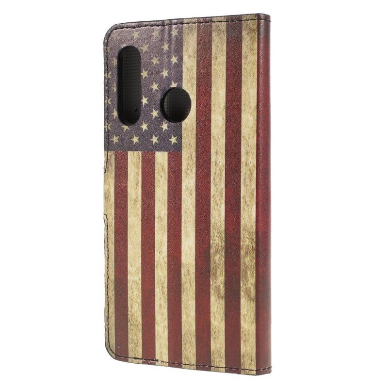 Lederhüllen Huawei P30 Lite Handyhülle Usa-Flagge