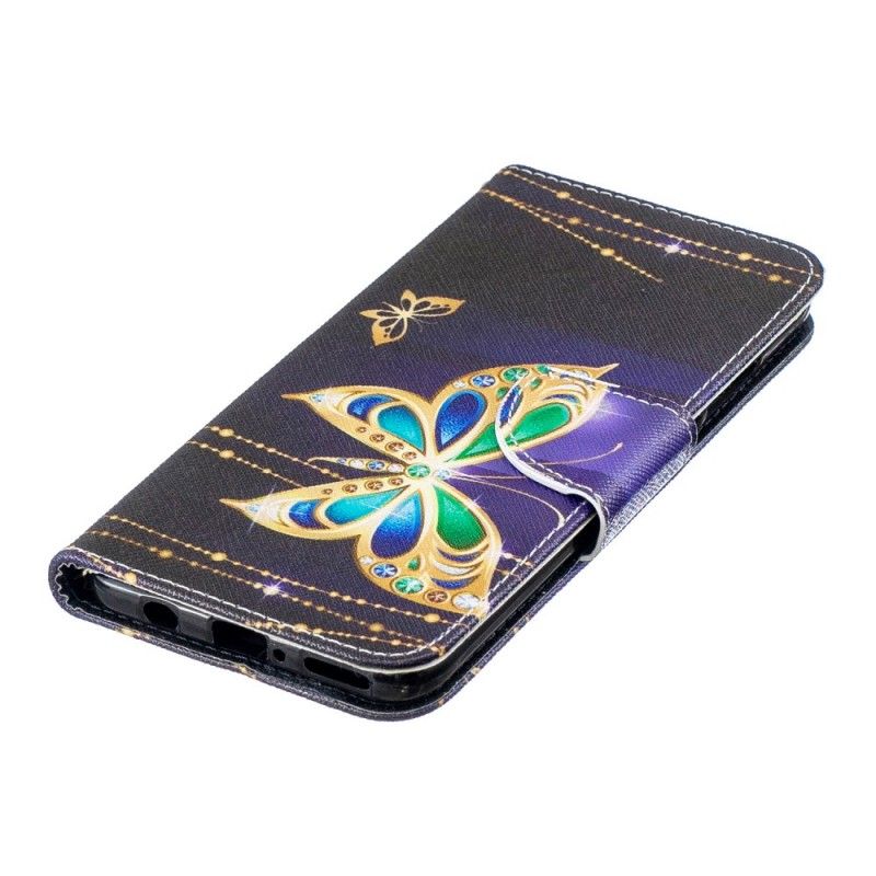 Lederhüllen Huawei P30 Lite Magischer Schmetterling