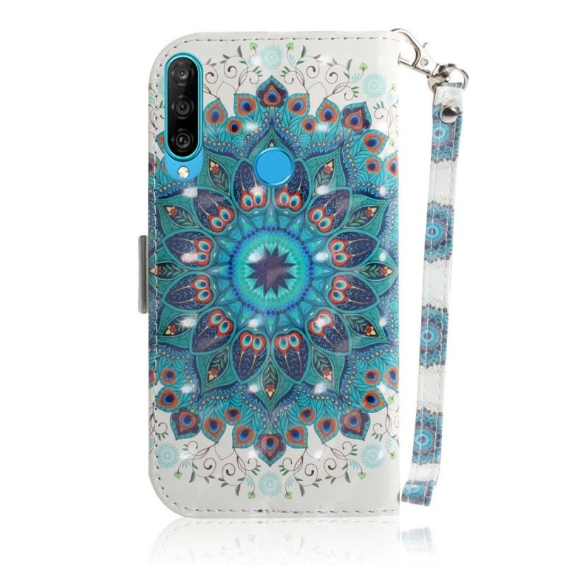 Lederhüllen Huawei P30 Lite Meisterhaftes Mandala Mit Tanga