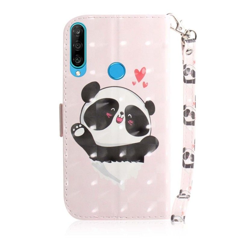 Lederhüllen Huawei P30 Lite Panda Liebe Mit Tanga