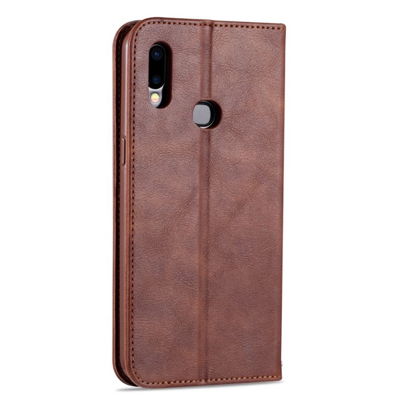 Flip Case Samsung Galaxy A10S Schwarz Retro-Azns