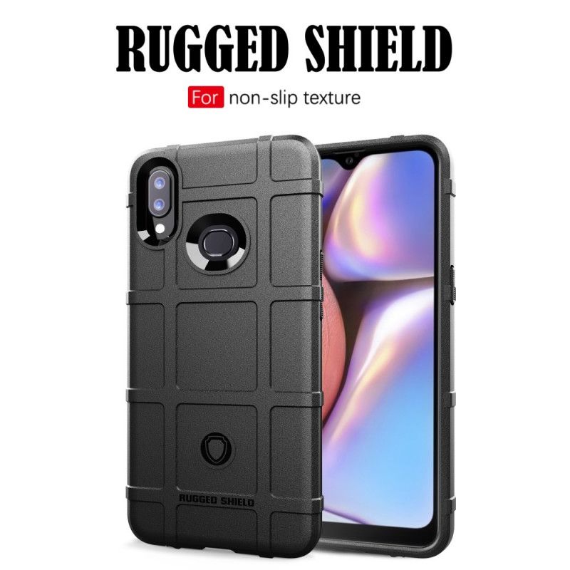 Hülle Samsung Galaxy A10S Schwarz Handyhülle Robuster Schild