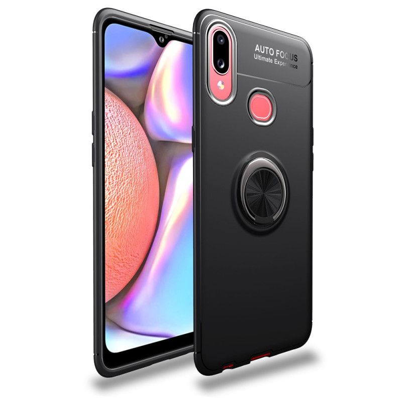 Hülle Samsung Galaxy A10S Schwarz Lenuo-Drehring