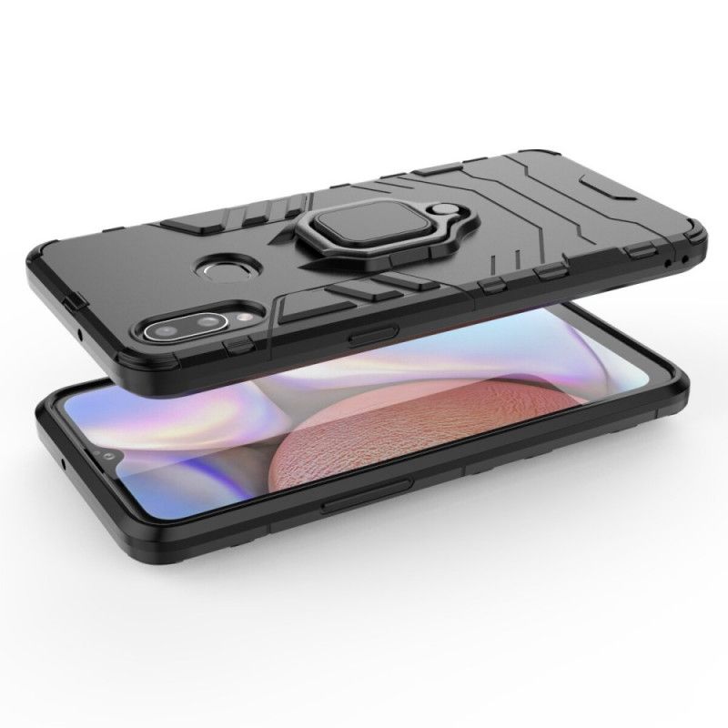 Hülle Samsung Galaxy A10S Schwarz Widerstandsfähiger Ring