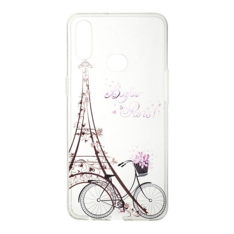 Hülle Samsung Galaxy A10S Transparent Hallo Paris