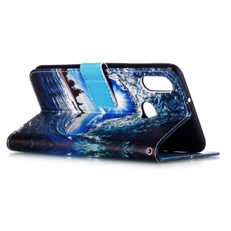 Lederhüllen Für Samsung Galaxy A10S Liebe Die Welle
