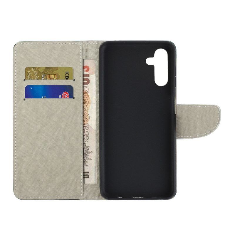 Flip Case Für Samsung Galaxy A13 5G / A04s Bleib Ruhig Und Strahle