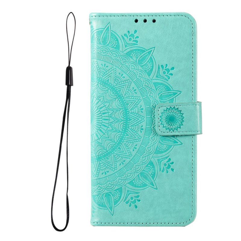 Flip Case Für Samsung Galaxy A13 5G / A04s Sonnenmandala