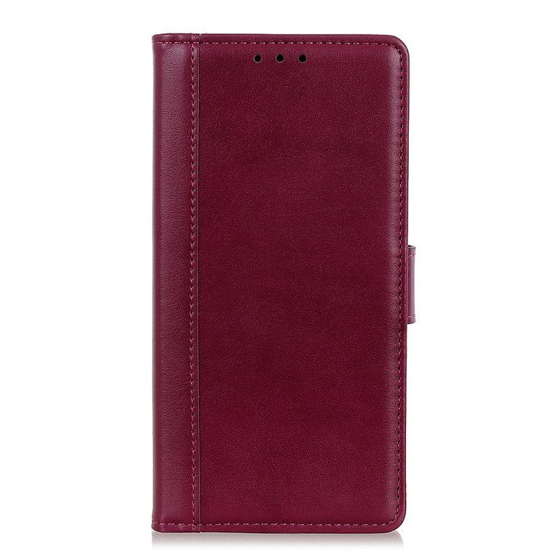 Flip Case Für Samsung Galaxy A13 5G / A04s Stil: Leder-eleganz