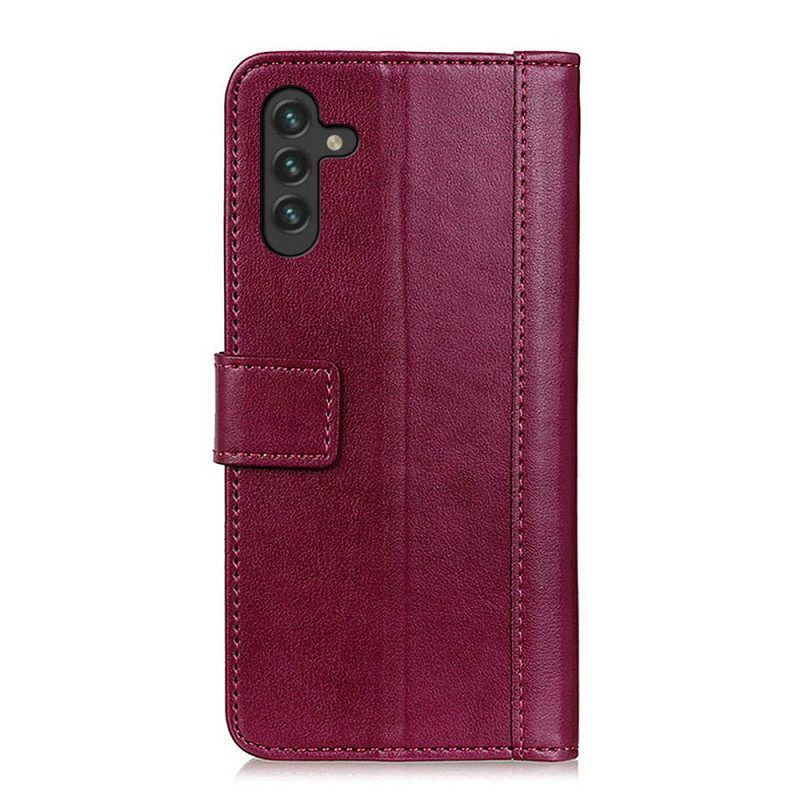 Flip Case Für Samsung Galaxy A13 5G / A04s Stil: Leder-eleganz