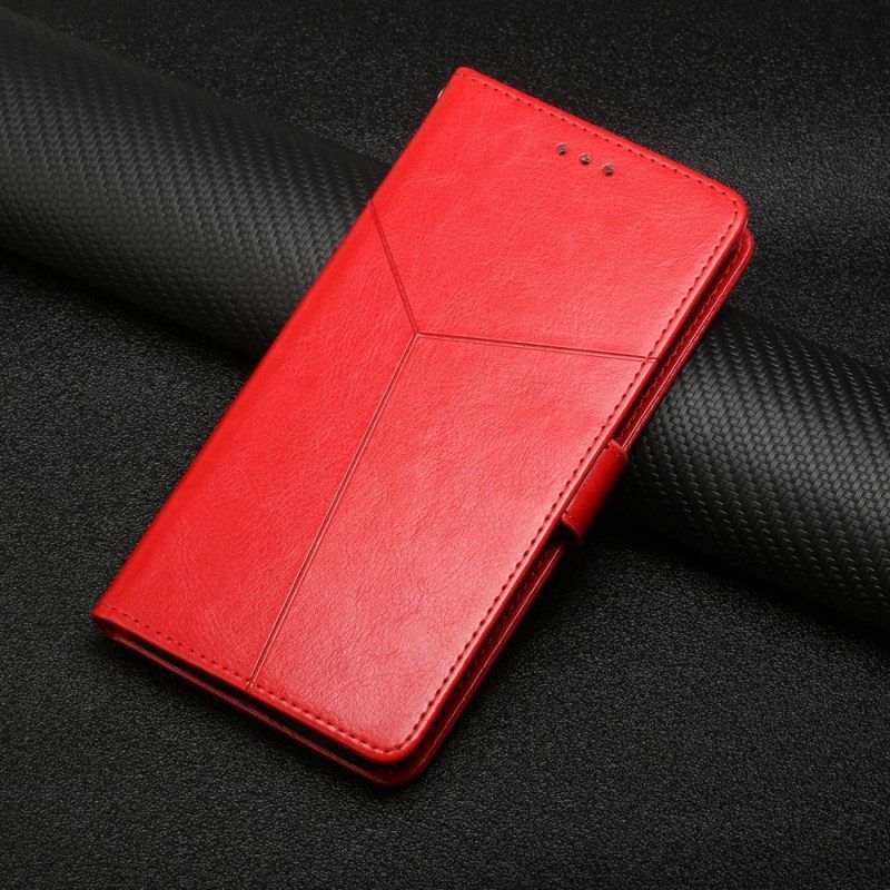 Flip Case Für Samsung Galaxy A13 5G / A04s Stil Leder Geo Y Design