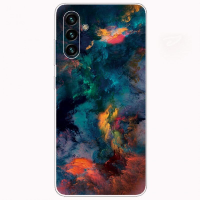 Handyhülle Für Samsung Galaxy A13 5G / A04s Bunte Wolken