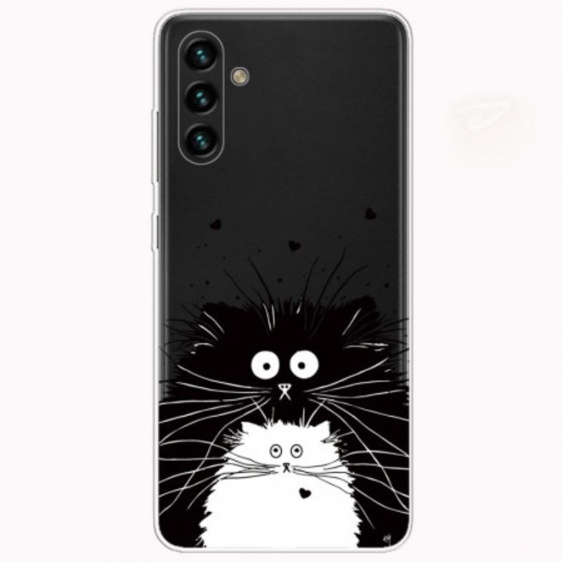 Handyhülle Für Samsung Galaxy A13 5G / A04s Schauen Sie Sich Die Katzen An