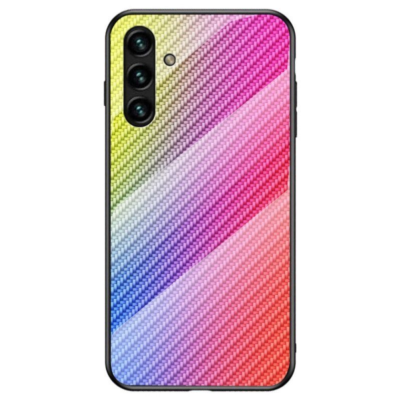 Hülle Für Samsung Galaxy A13 5G / A04s Gehärtetes Kohlefaserglas