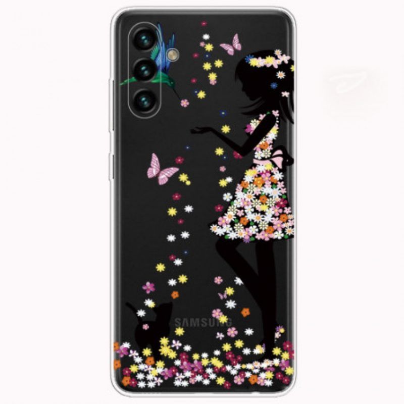 Hülle Für Samsung Galaxy A13 5G / A04s Hübscher Blumenkopf