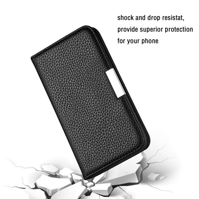 Schutzhülle Für Samsung Galaxy A13 5G / A04s Flip Case Kunstleder Litschi Ultra Chic