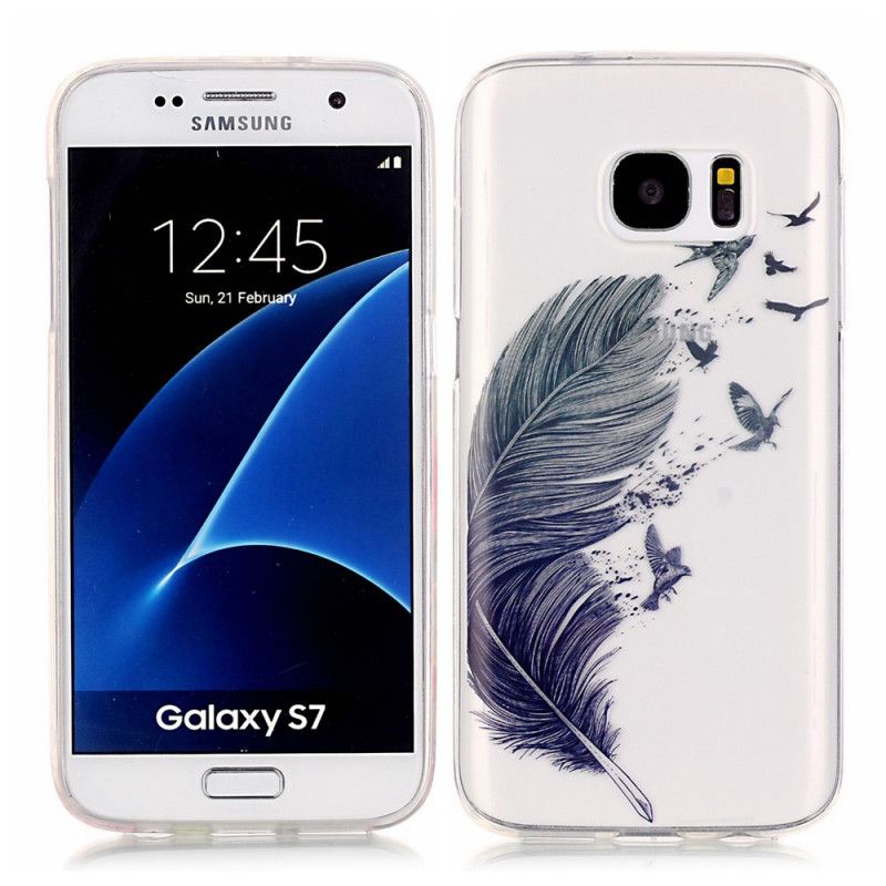 Hülle Samsung Galaxy S7 Leichte Feder