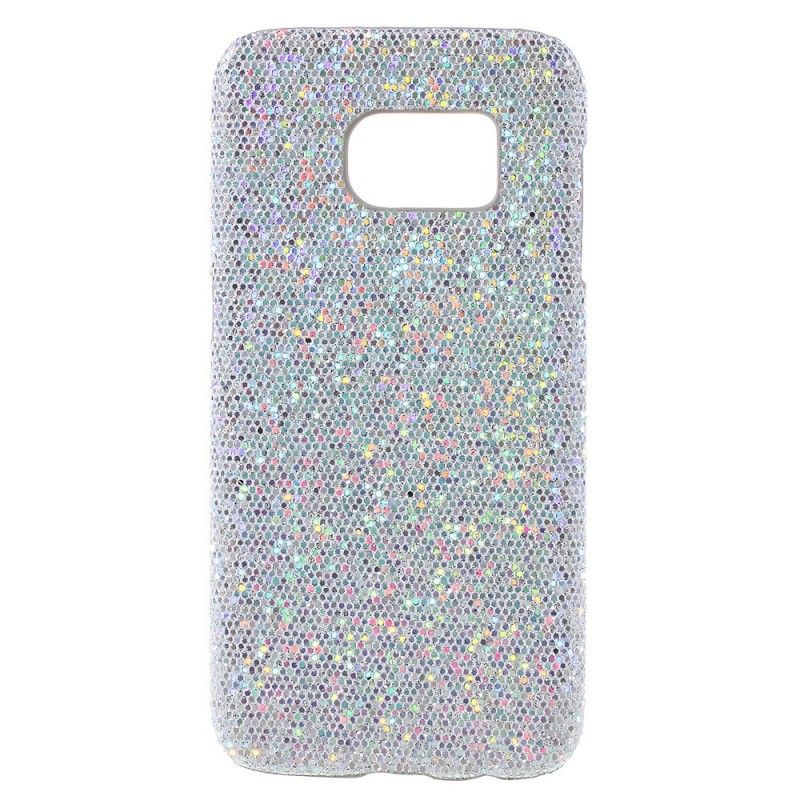 Hülle Samsung Galaxy S7 Schwarz Pailletten