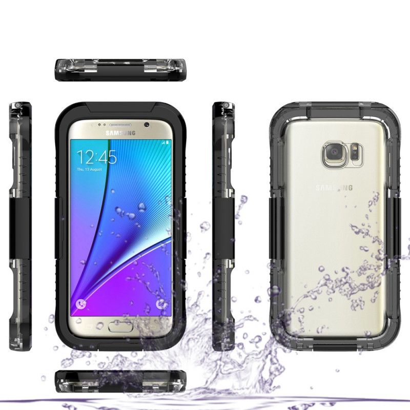 Hülle Samsung Galaxy S7 Schwarz Wasserdicht