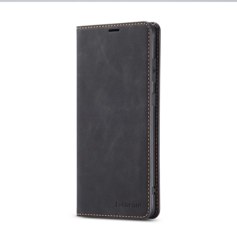 Flip Case Samsung Galaxy S10 5G Schwarz Forwenw Ledereffekt