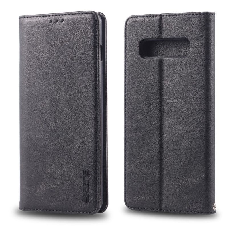 Flip Case Samsung Galaxy S10 5G Schwarz Retro-Azns