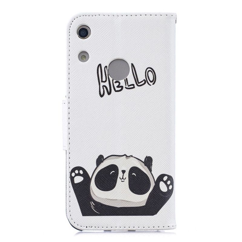 Lederhüllen Honor 8A Panda Drucken Hallo