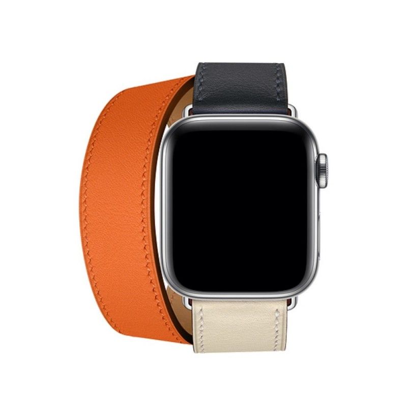 Apple Uhrenarmband 40/38 Mm Leder Double Tour Farben