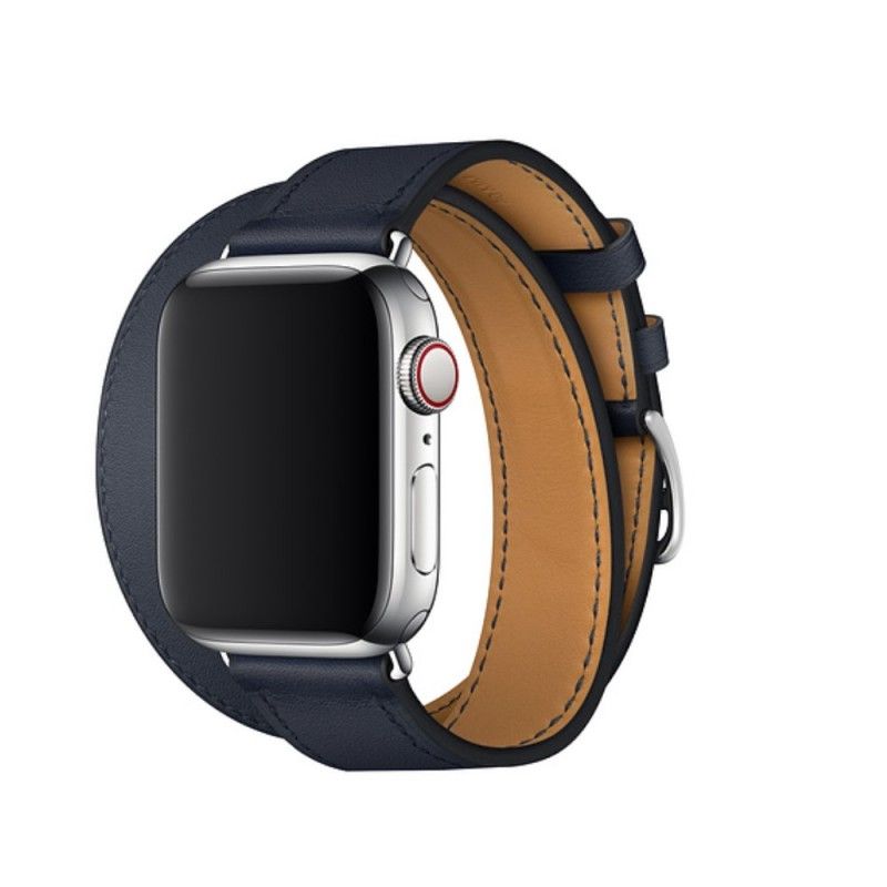 Apple Uhrenarmband 40/38 Mm Leder Double Tour Farben