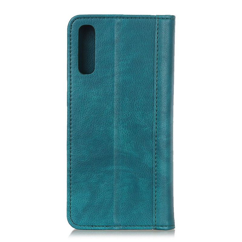 Flip Case Xiaomi Mi A3 Schwarz Charmantes Geteiltes Litschileder