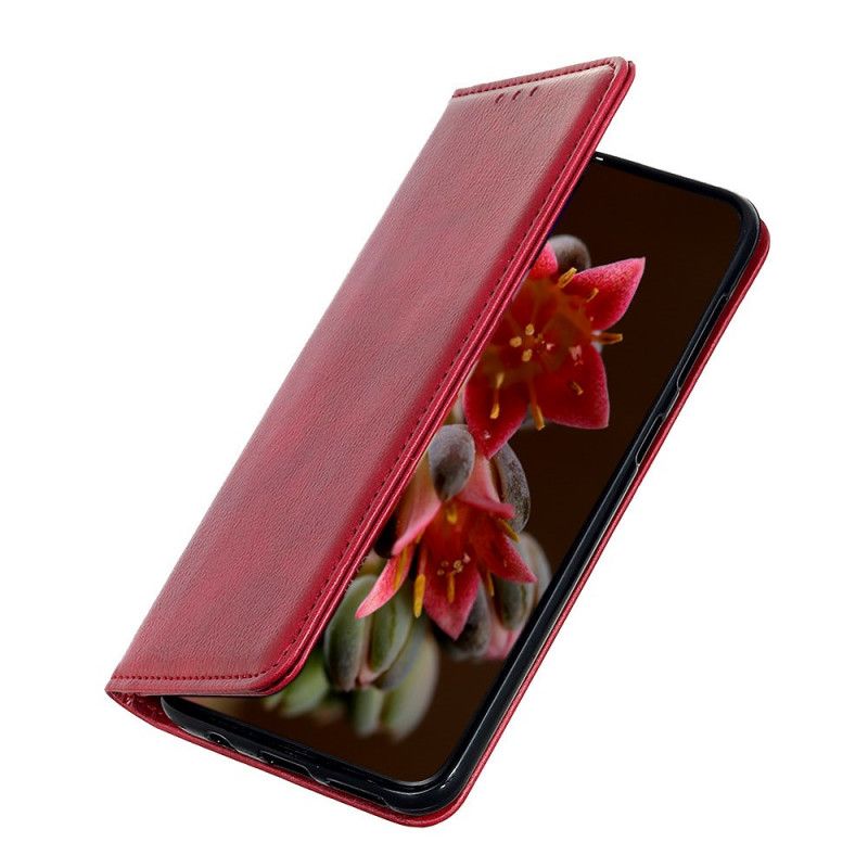 Flip Case Xiaomi Mi A3 Schwarz Elegantes Spaltleder