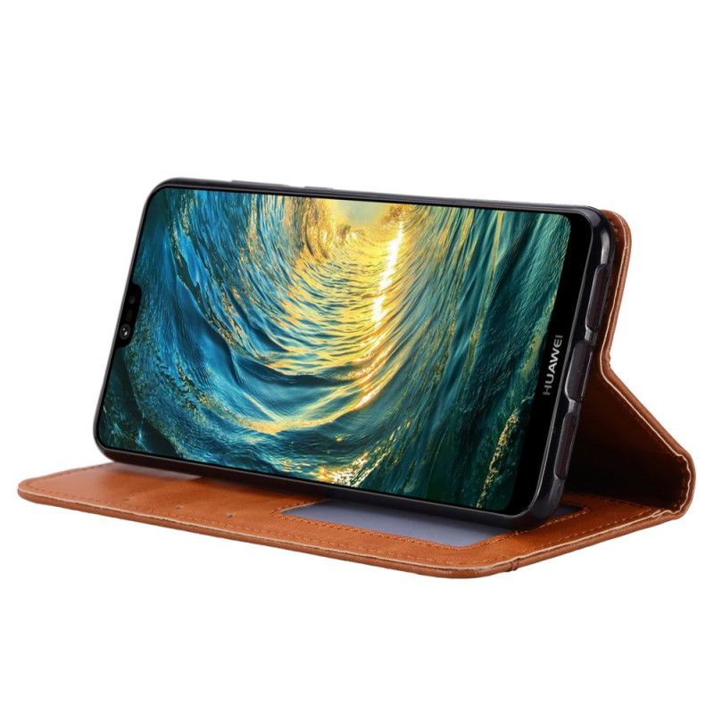 Flip Case Xiaomi Mi A3 Schwarz Kartenhalter Aus Kunstleder