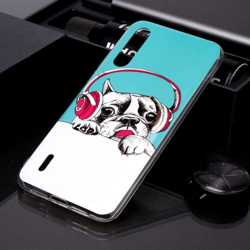 Hülle Für Xiaomi Mi A3 Fluoreszierender Hund