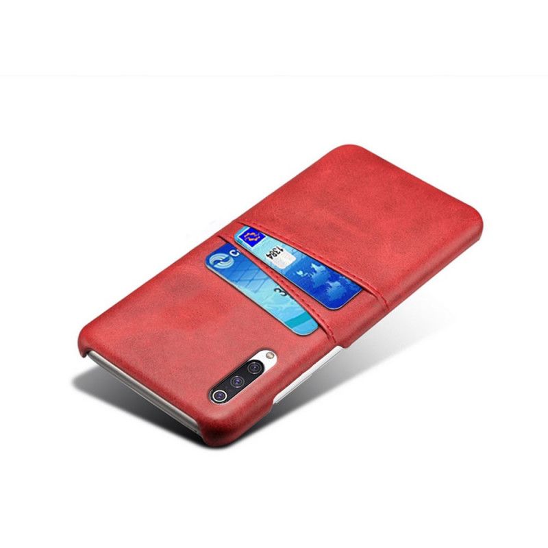 Hülle Für Xiaomi Mi A3 Schwarz Kartenhalter Mit Ledereffekt