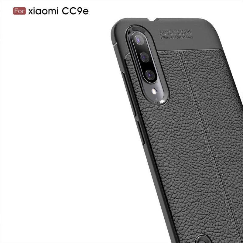 Hülle Für Xiaomi Mi A3 Schwarz Litschileder-Effekt
