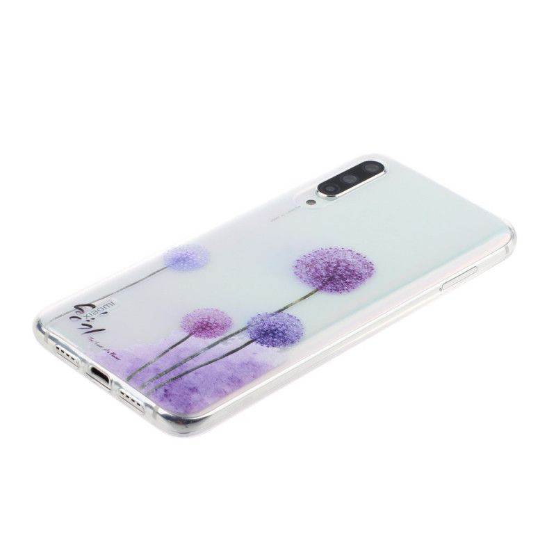 Hülle Xiaomi Mi A3 Handyhülle Transparenter Farbiger Löwenzahn