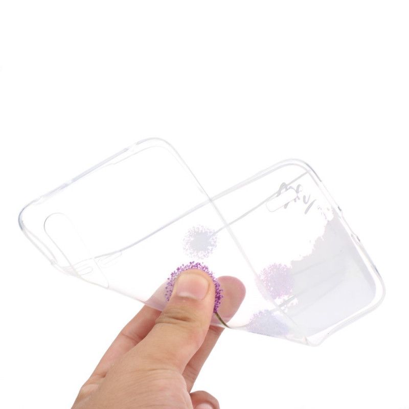 Hülle Xiaomi Mi A3 Handyhülle Transparenter Farbiger Löwenzahn