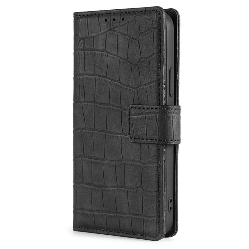 Flip Case Für Xiaomi 12 Pro Hautberührungskrokodil