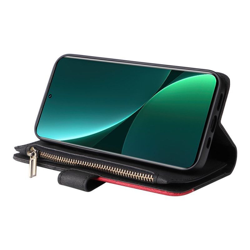 Flip Case Für Xiaomi 12 Pro Zweifarbig Mit Münzfach