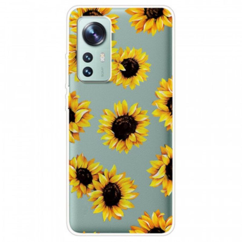 Handyhülle Für Xiaomi 12 Pro Silikon-sonnenblumen