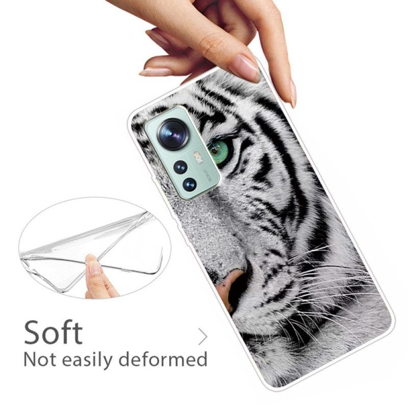 Hülle Für Xiaomi 12 Pro Weißer Tiger