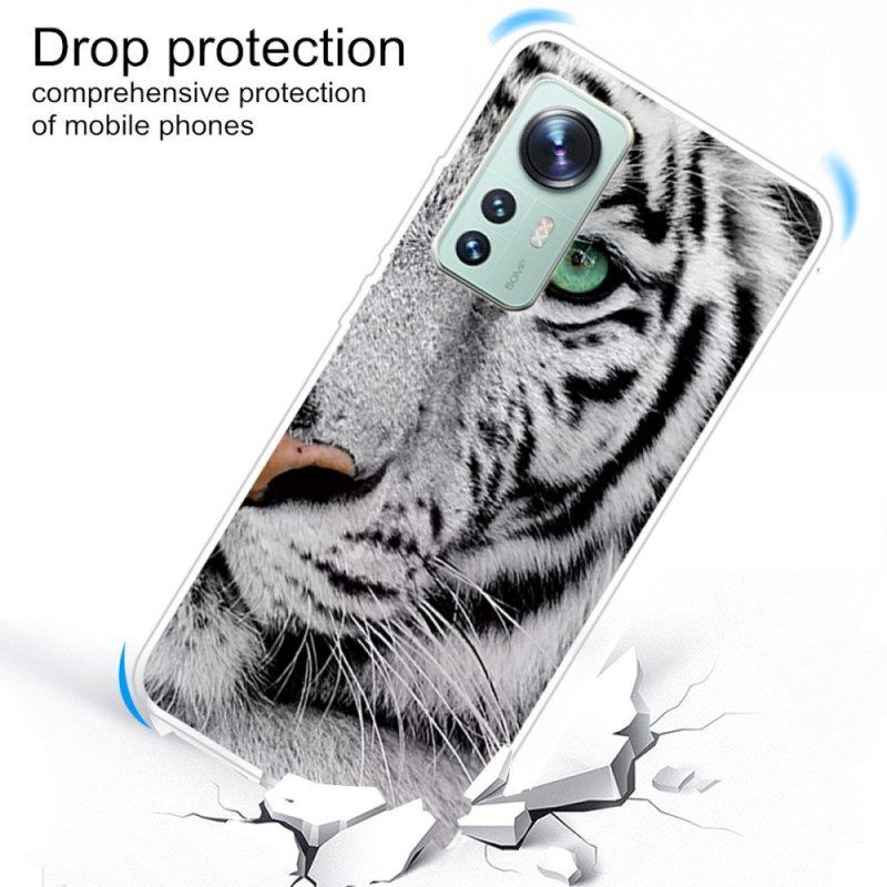 Hülle Für Xiaomi 12 Pro Weißer Tiger