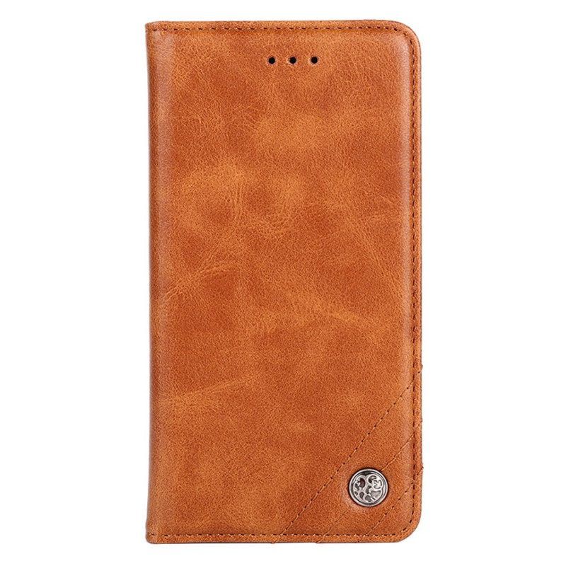 Schutzhülle Für Xiaomi 12 Pro Flip Case Stil Lederniete