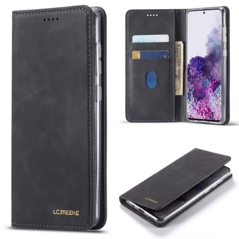 Flip Case Für Samsung Galaxy A51 Schwarz Zukünftige Lc.Imeeke