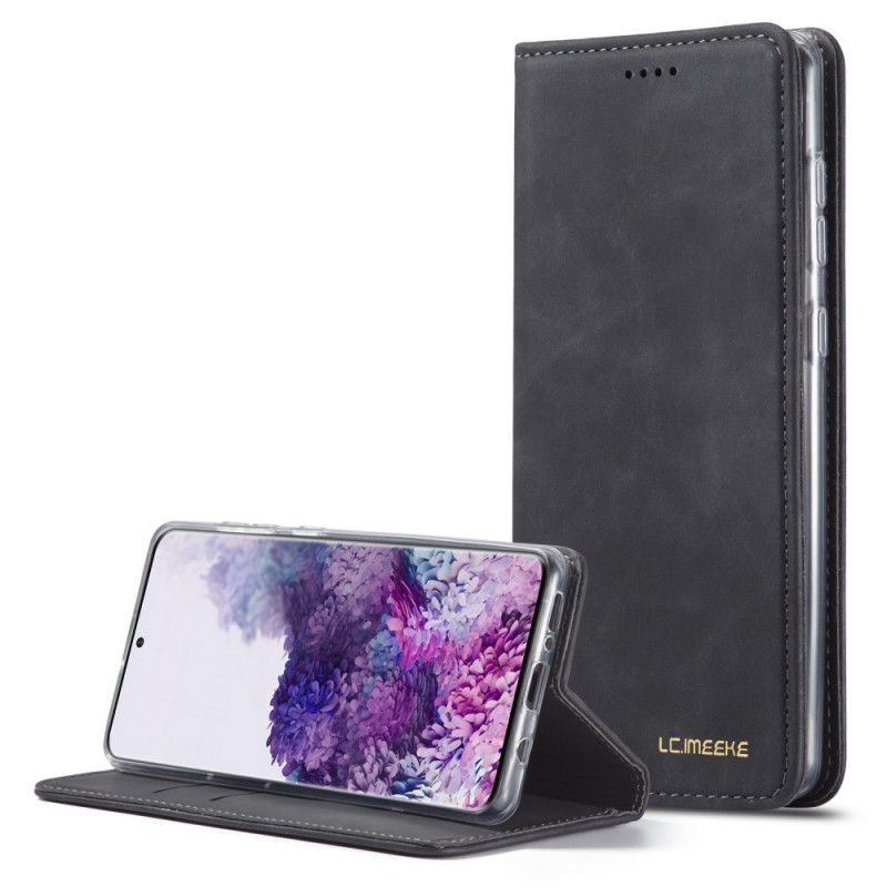 Flip Case Für Samsung Galaxy A51 Schwarz Zukünftige Lc.Imeeke