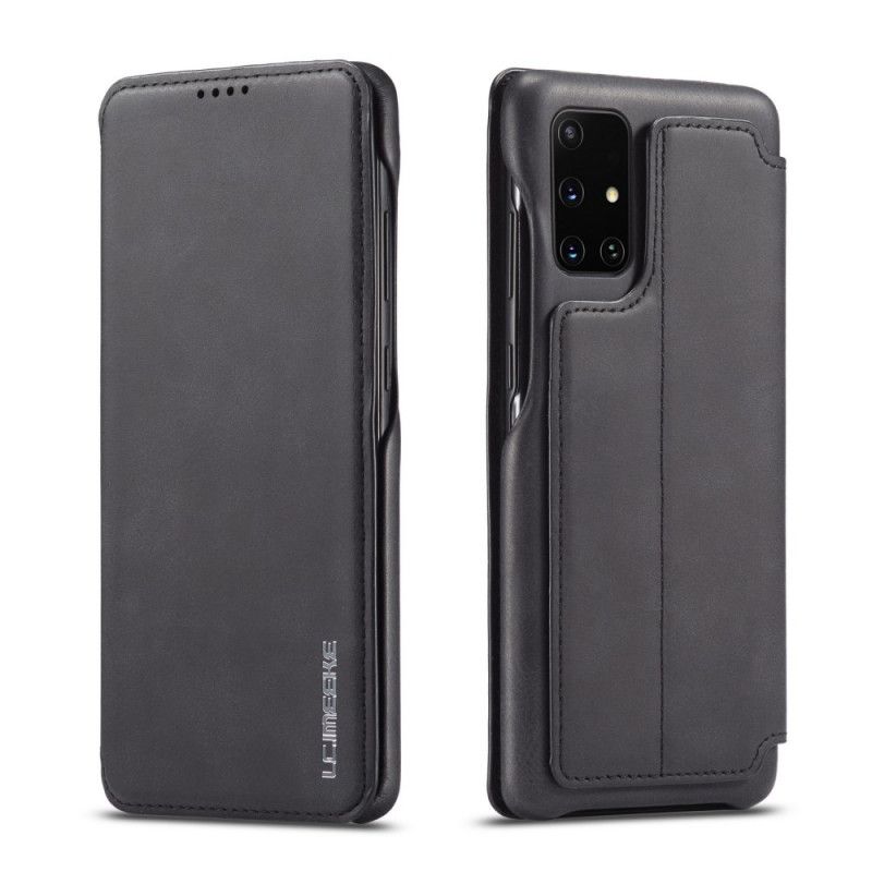 Flip Case Samsung Galaxy A51 Schwarz Lc.Imeeke Ledereffekt