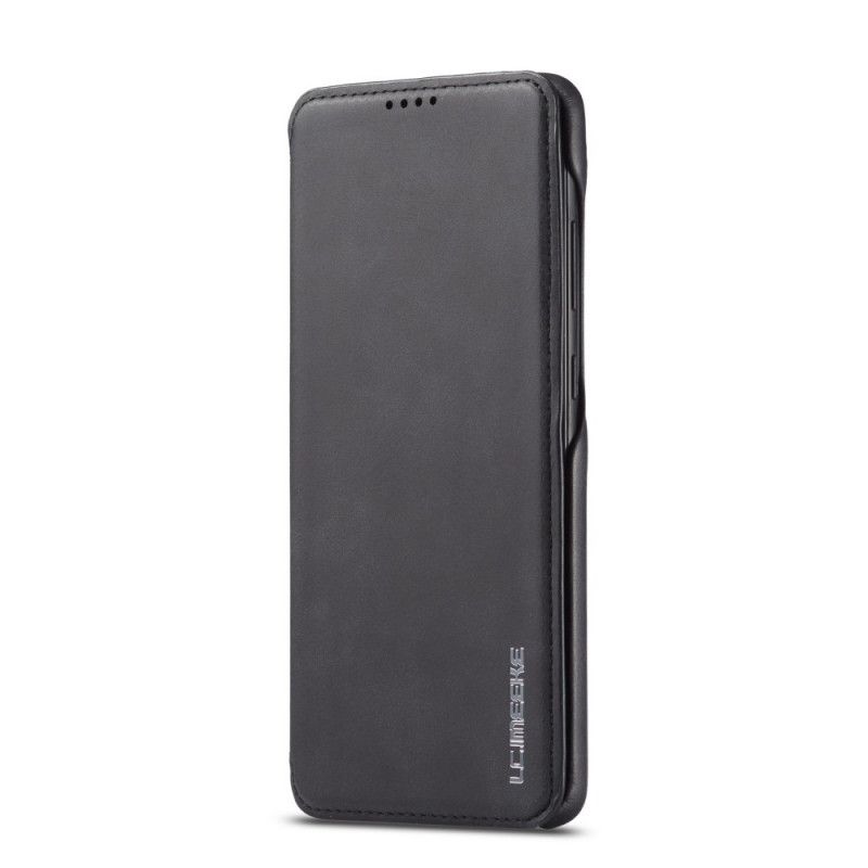 Flip Case Samsung Galaxy A51 Schwarz Lc.Imeeke Ledereffekt