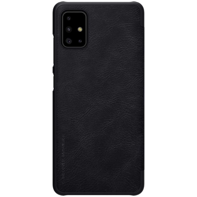 Flip Case Samsung Galaxy A51 Schwarz Nillkin-Qin-Reihe